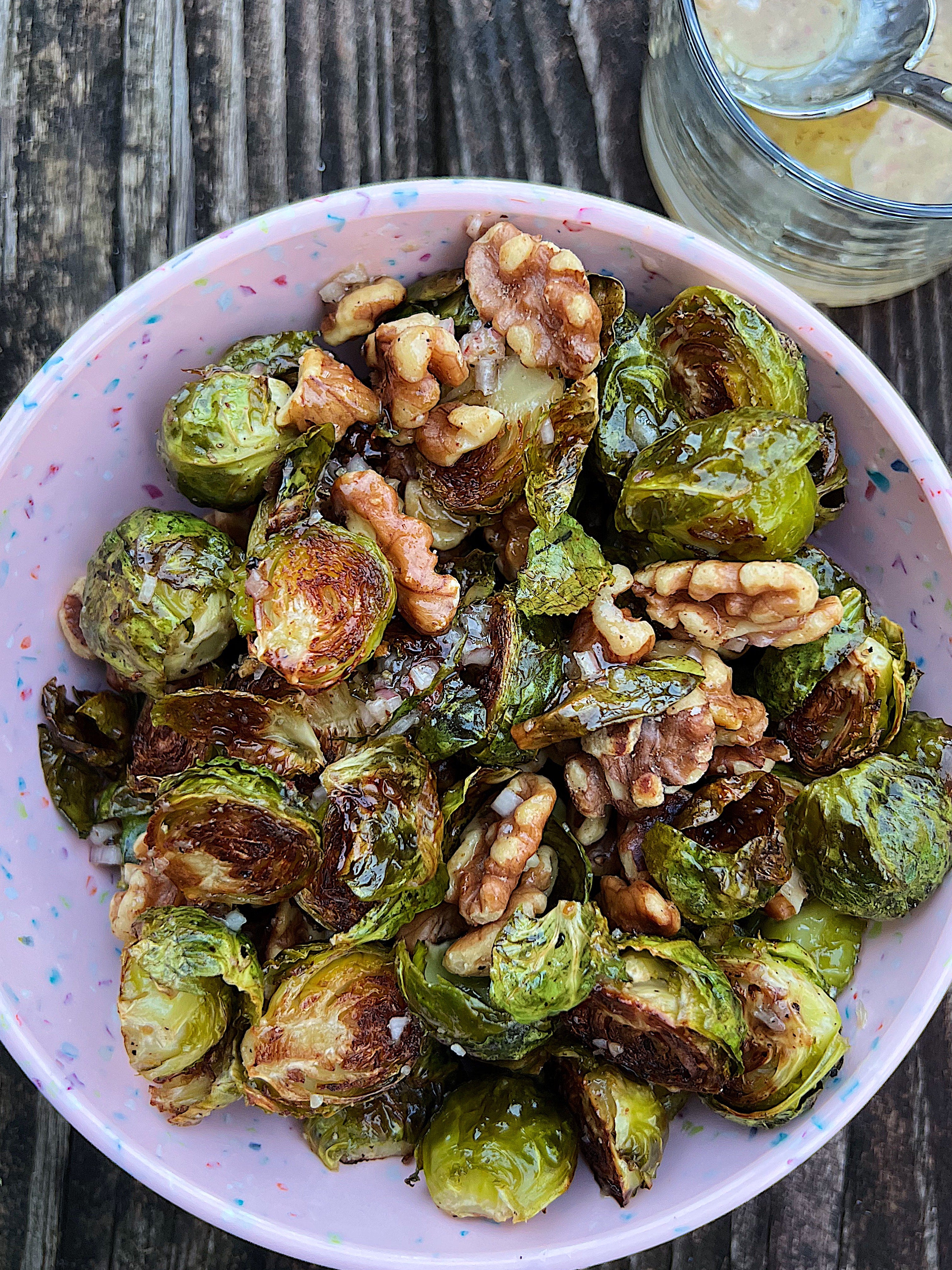Crispy Brussel Sprouts with Duke's Spicy Ground Mustard Vinaigrette – Duke's Mayo