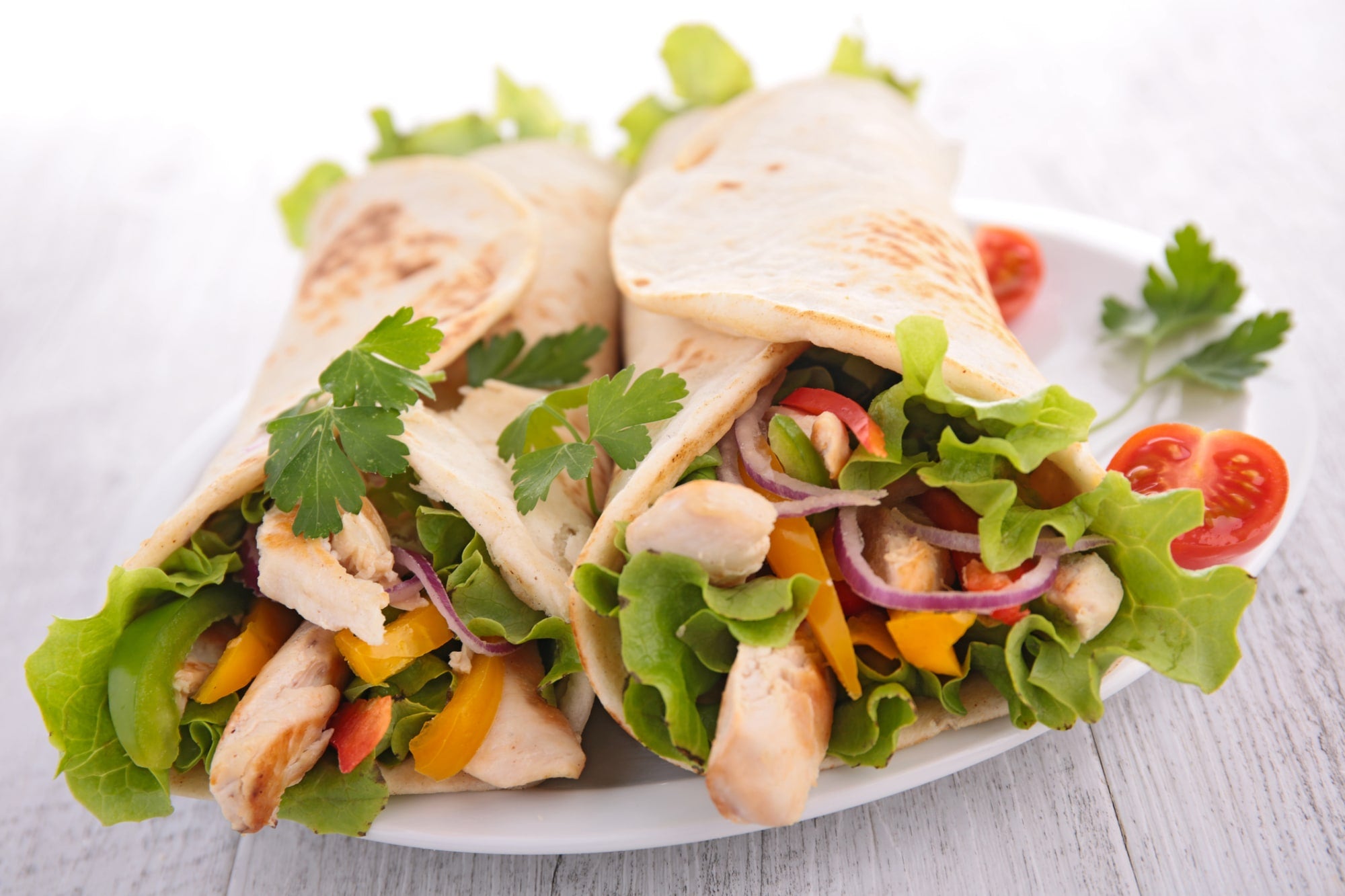 Chicken Fajita Wraps with Creamy Cilantro Mayo &ndash; Duke's Mayo