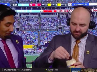 The internet recoiled as ESPN's Mike Golic Jr. enjoyed an Oreo dipped in mayo during the Duke's Mayo Bowl