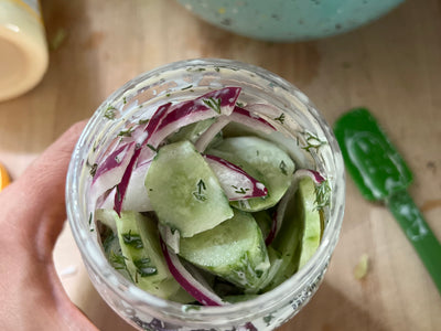 Duke’s Jar Cucumber Salad