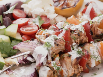 Greek Chicken Kebabs