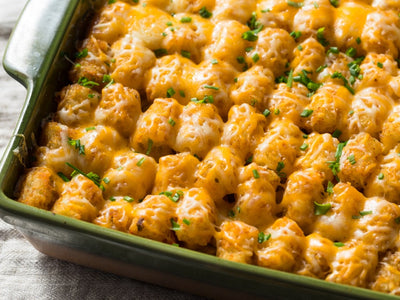 Cheesy BBQ Potato Puff Casserole