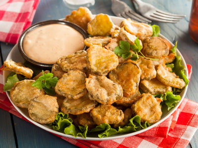 Fried Pickles with Cajun Dipping Sauce
