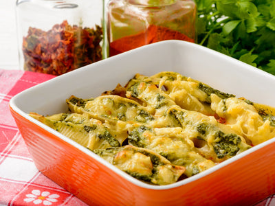 Cheesy Spinach Stuffed Shells