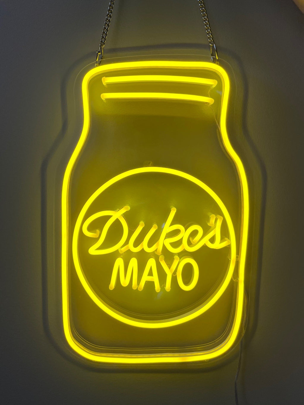 Mayo Jar Light Up LED Sign